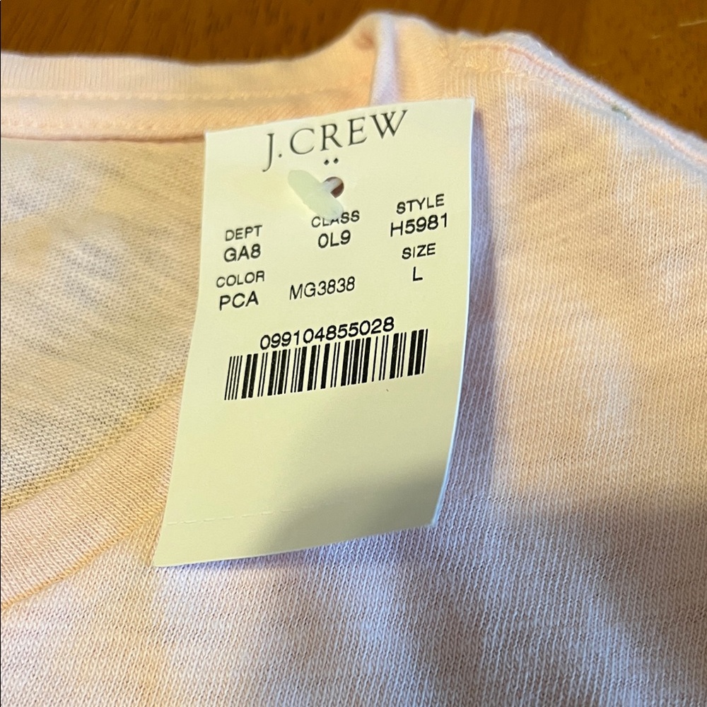 J. Crew Pink  Collectors T-Shirt with Cactus Print Size L - Picture 3 of 5